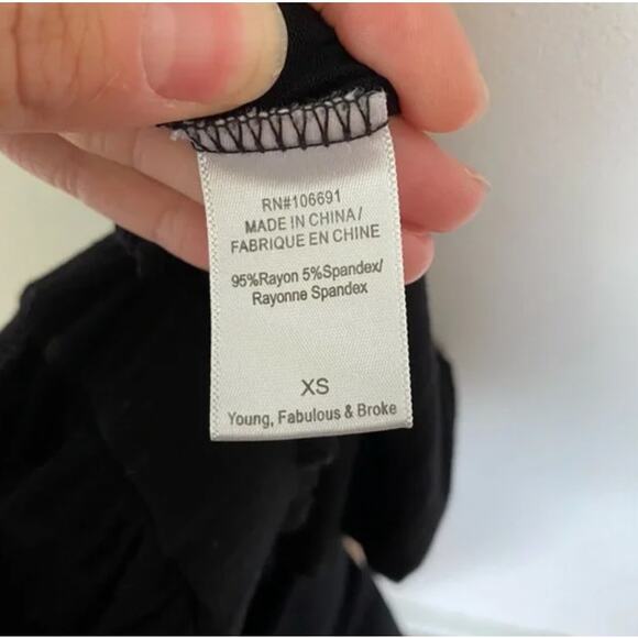 Young Fabulous & Broke Colleen Jumpsuit Black XS - Picture 7 of 8